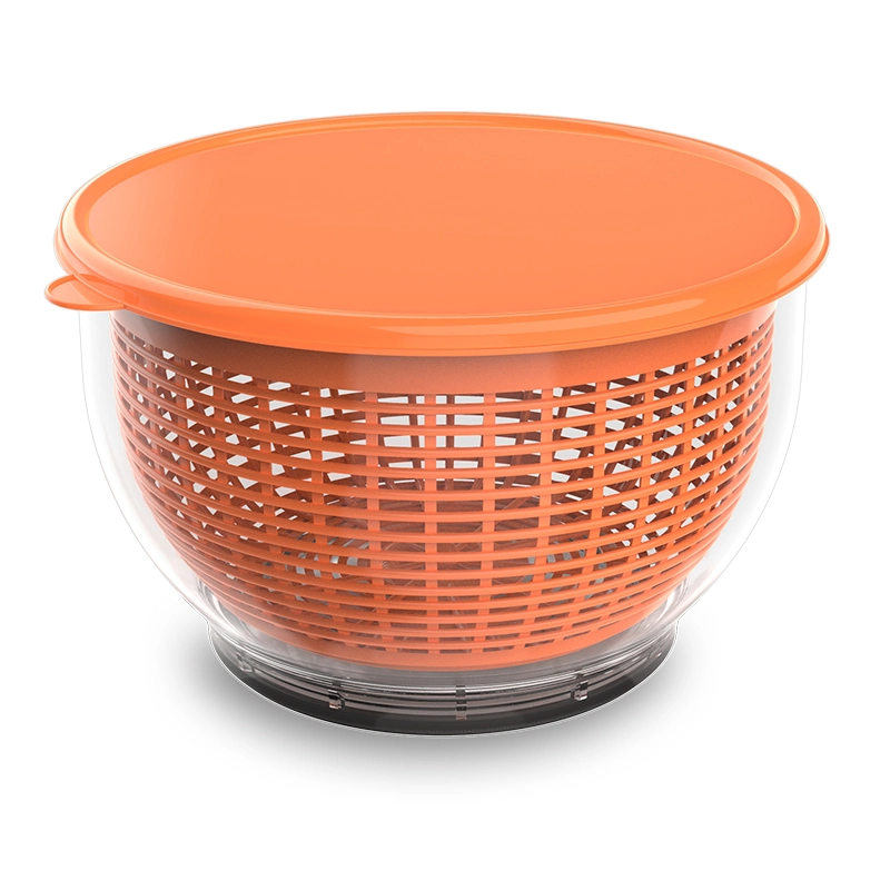 High Quality Household Item Colander Rotating Basket Hand Operated Washing Colander Salad Spinner